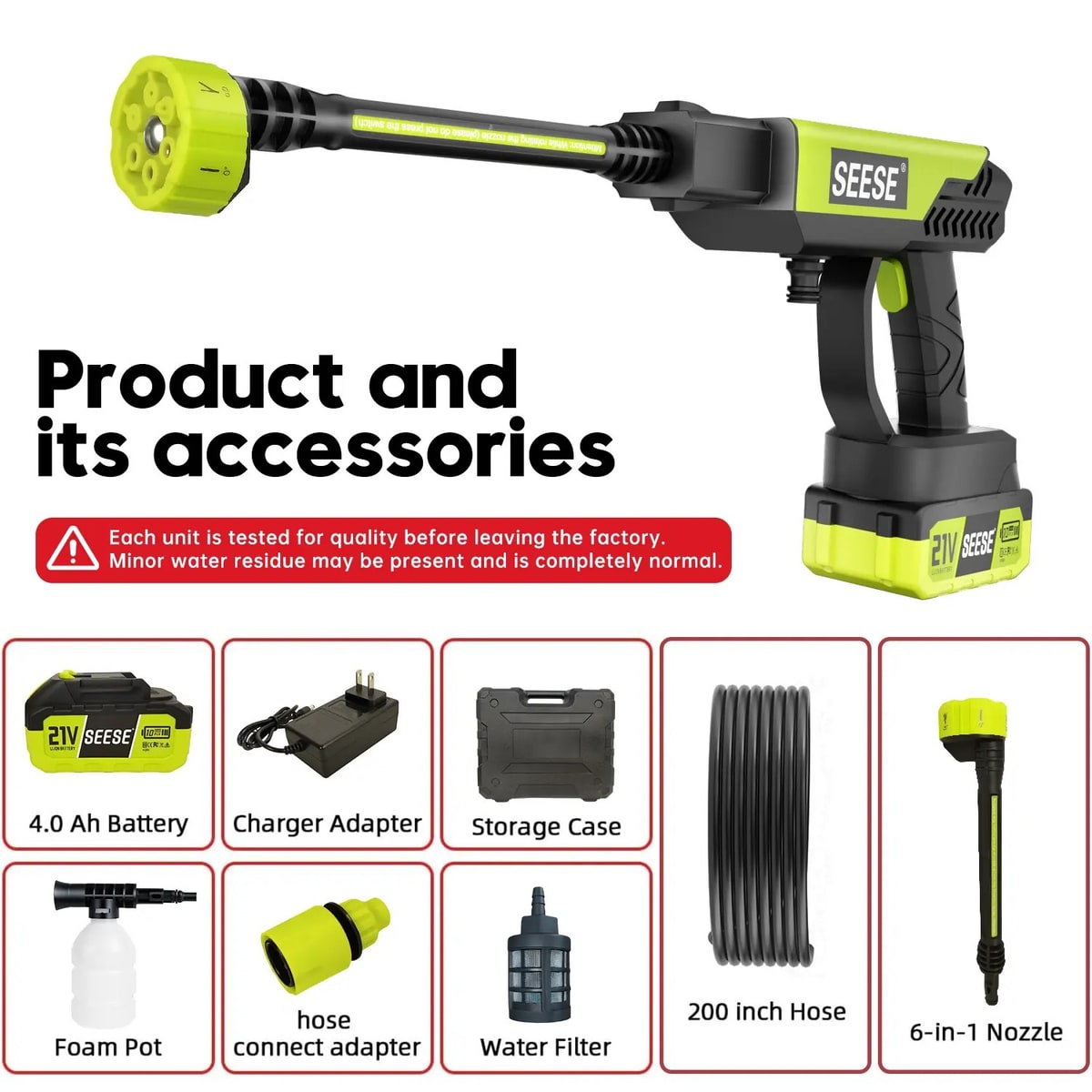 PowerWashCO Cordless Pressure Washer Gun, photo 2